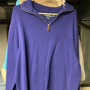 Vintage Polo Ralph Lauren Purple Sweater Zip Up